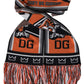 Multicolor Wool DG Royals Wrap Fringe Scarf