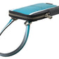 Blue Leather Purse Crossbody Sling Phone Bag Unisex