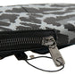 Gray Leopard Leather Men Purse Crossbody Sling Phone Bag