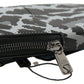 Gray Leopard Leather Men Purse Crossbody Sling Phone Bag