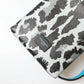 Gray Leopard Leather Men Purse Crossbody Sling Phone Bag