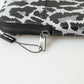 Gray Leopard Leather Men Purse Crossbody Sling Phone Bag