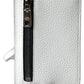 White Leather Lanyard Logo Card Holder Men Wallet