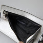 White Leather Lanyard Logo Card Holder Men Wallet