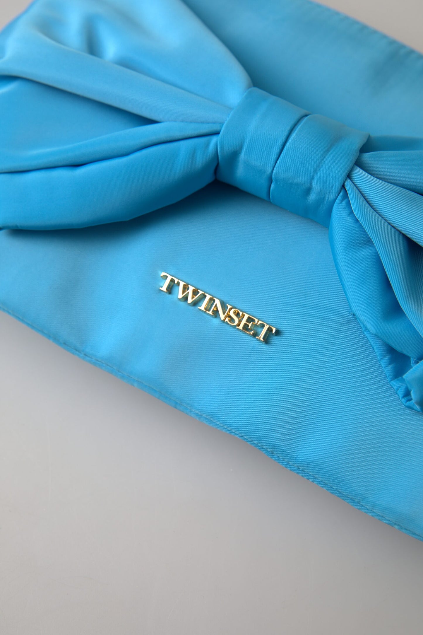 Elegant Silk Clutch with Bow Accent