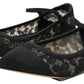 Elegant Black Lace Flats