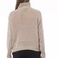 Beige Wool Women Sweater