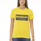 Yellow Cotton Women T-Shirt