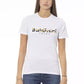 White Cotton Women T-Shirt