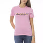 Pink Cotton Women T-Shirt