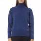 Blue Wool Women Sweater