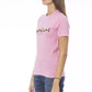 Pink Cotton Women T-Shirt