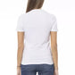 White Cotton Women T-Shirt