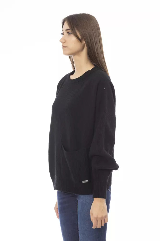 Black Cashmere Women Sweater