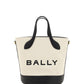 Elegant Monogram Bucket Bag in Black & White