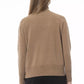 Beige Wool Women Sweater