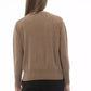 Beige Wool Women Sweater