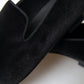 Black Velvet Loafers Formal Shoes