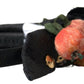 Black with multicolor Fig Fruit Crystal Tiara Diadem Headband