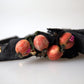 Black with multicolor Fig Fruit Crystal Tiara Diadem Headband