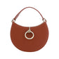 Sepia Brown Small Arlène Leather Shoulder Bag