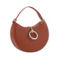 Sepia Brown Small Arlène Leather Shoulder Bag