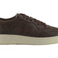 Exclusive Leather Fabric Sneakers in Brown