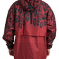 Radiant Red Leopard Print Hooded Jacket