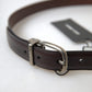 Elegant Leather Belt with Metal Buckle