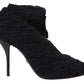 Elegant Virgin Wool Mid Calf Boots