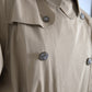 Khaki Double Breasted Trench Coat Jacket