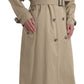 Elegant Double Breasted Trench Coat