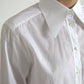 Elegant White Cotton Collared Top