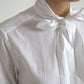 Elegant White Cotton Long Sleeve Shirt