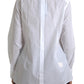 Elegant White Cotton Poplin Dress Shirt