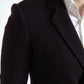 Elegant Purple Double Breasted Wool Blazer