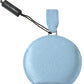 Elegant Leather Mirror Holder in Light Blue