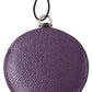 Elegant Purple Leather Mirror Holder