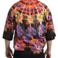 Multicolor Luminarie Print Cotton Polo Shirt