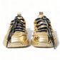 Gleaming Gold-Toned Luxury Sneakers