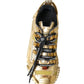 Gleaming Gold-Toned Luxury Sneakers