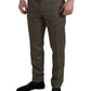 Elegant Skinny Wool Chino Pants