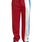 Elegant Striped Drawstring Sweatpants