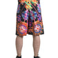 Multicolor Printed Bermuda Shorts