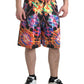 Multicolor Printed Bermuda Shorts