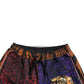 Chic Multicolor Bermuda Shorts with Exotic Print