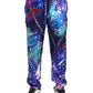 Multicolor Silk Jogger Pants