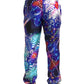 Multicolor Silk Jogger Pants