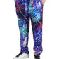 Multicolor Silk Jogger Pants