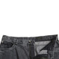 Elegant Dark Grey Straight Denim Jeans